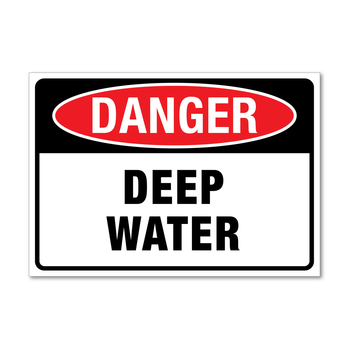 Danger Deep Water Sign