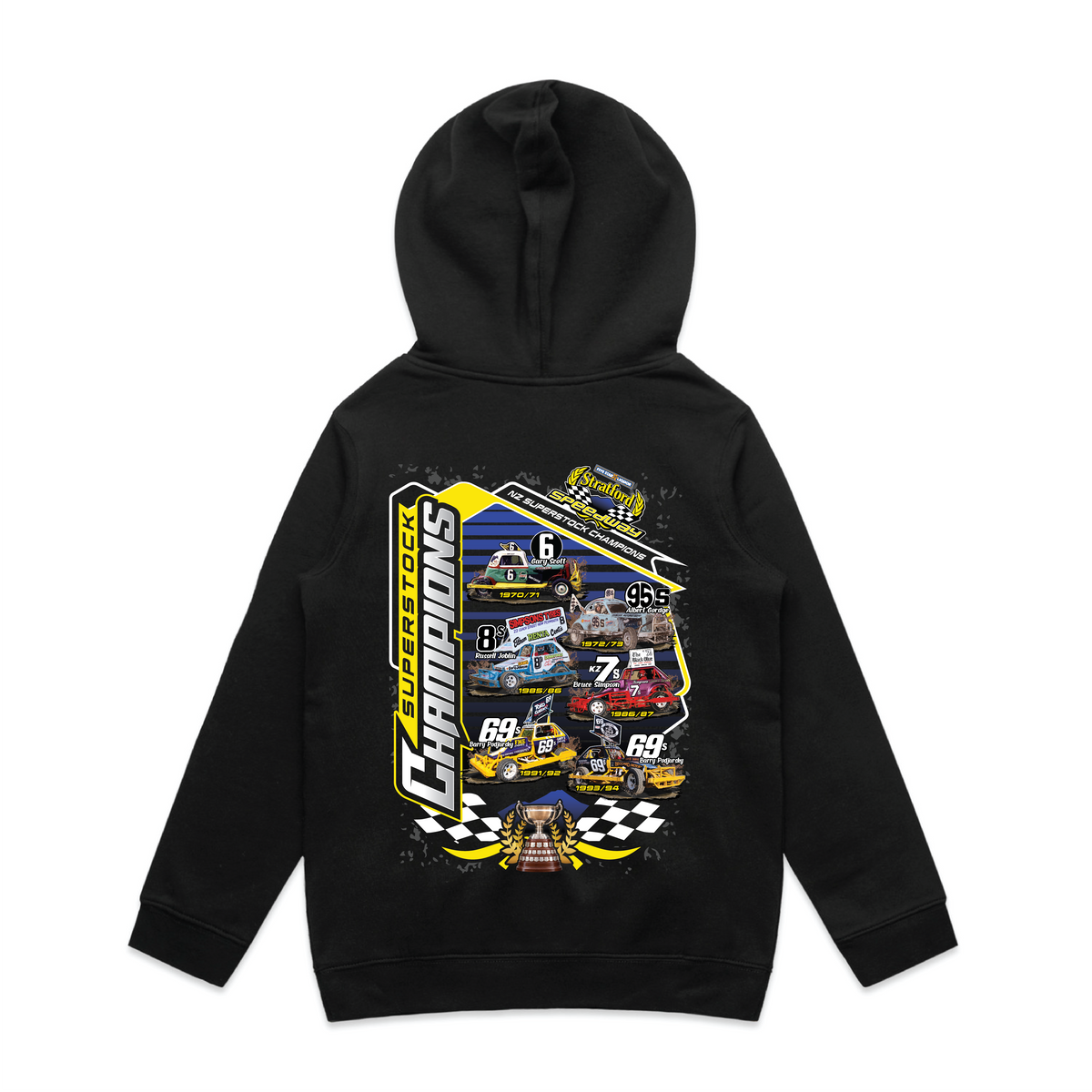 Stratford Speedway Superstock Champions Kids Hoodie