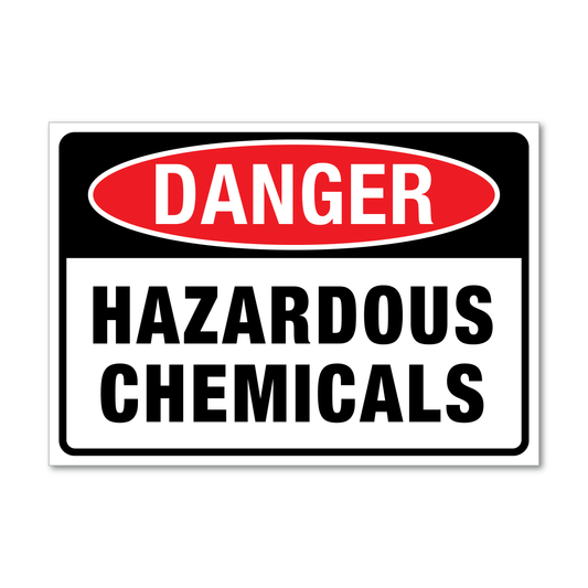 Danger Hazardous Chemicals Sign