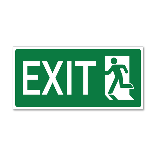 Exit Man Sign