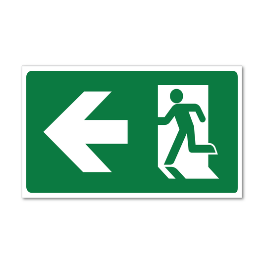 Exit Left Sign