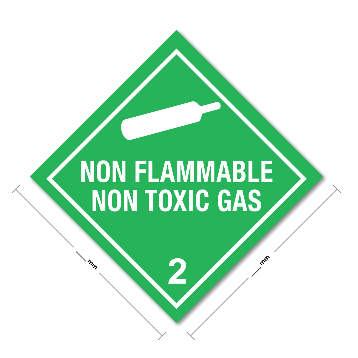 Non Flammable Non Toxic Gas Sign (Hazardous Substance)
