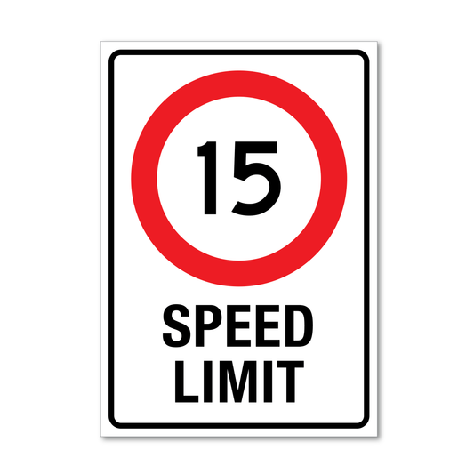 15 Speed Limit Sign