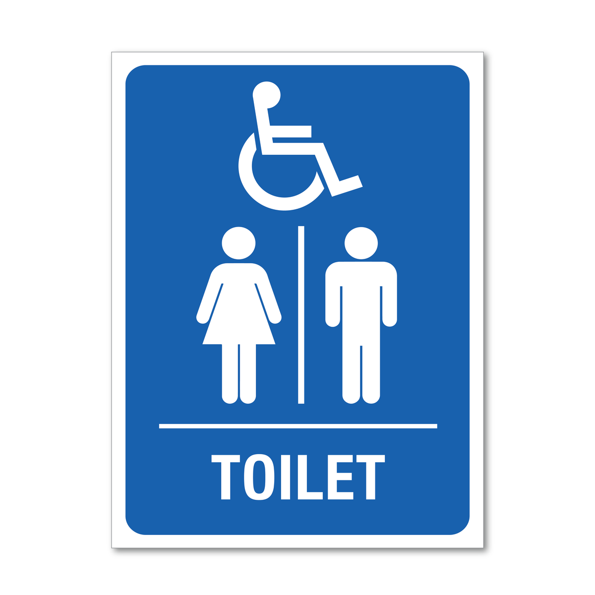 Male Female Accessible Toilet Sign